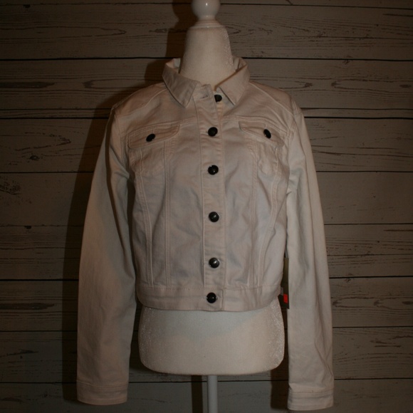 Baccini white denium jacket - Picture 2 of 7